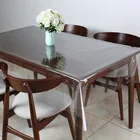 Transparent Table Mat Soft Glass Non-Slip PVC Soft Rubber Sheet Thick Clear Plastic Table Cloth