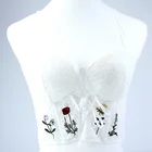 Bras Suit Stock Bra Stock New Design Bandage Crop Top Bras Sweat Suit Lace Embroider Triangle Bralette For Lady