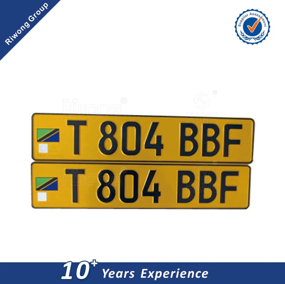 Blank Zambia Number Platezabs approved factory, View number plate