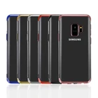 Wholesale phone case,Premium Luxury Flexible Soft Electroplated Clear TPU Mobile Phone Case for Samsung Galaxy S9