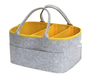 baby shower gift felt diaper storage organizer caddy bag