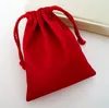 Custom Logo Promotional Printing Small Red Backpack Drawstring 100% Cotton Bag