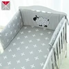 Baby crib bedding Filling 100% polyester cotton mesh baby crib bumper