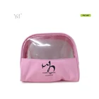 personalized transparent clear pink travel frosted pvc cosmetic bags