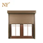 Aluminum windows with roller shutter