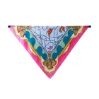 China Supplier Young Girls Square Twill Silk Scarf