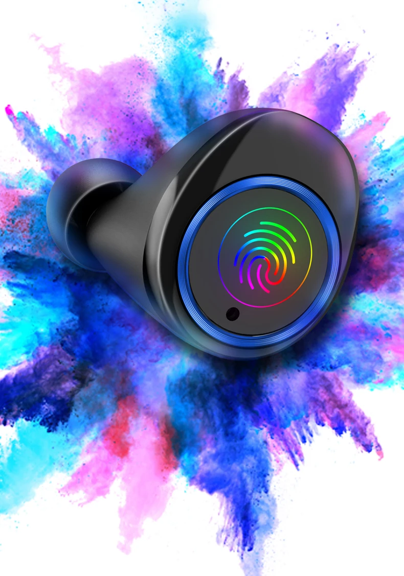 TWS Wireless Earphone Blue tooth 5.0 Earphones Power Display Touch Control Sport Stereo Two Way Radio Earbud Charging Box - ANKUX.COM