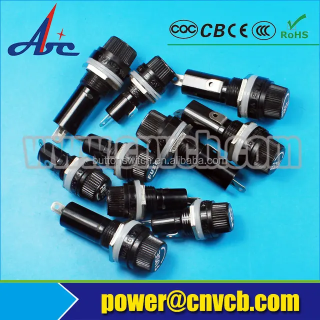 black inline fuse holder