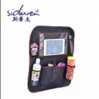 Multi-function 600D Polyester car organizer bag with Ipad pocket