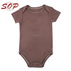 High quality bamboo clothes wholesale baby blank bamboo clothing baby onesie