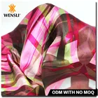 Shinny Digital Printed 100% Pure Patterned Woven Silk Fabric