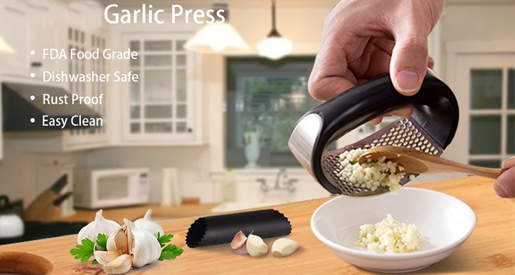 amazon hot selling 2019 kitchen tool chopper garlic press easy