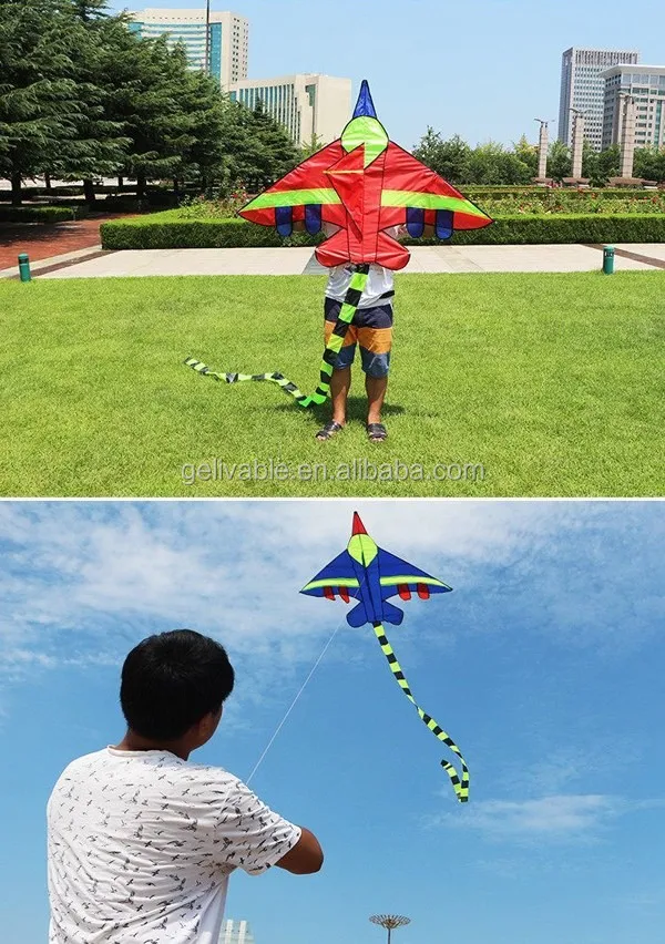 weifang easy flying children fighter kites with 3m tail te (9).jpg