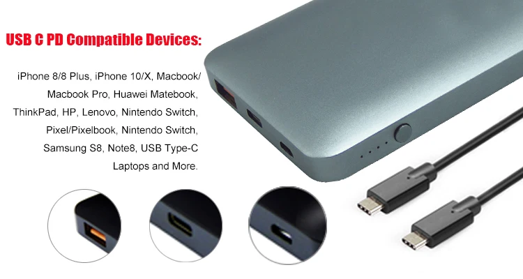 18W max Emergency Portable Laptop and phone Power Bank 10000mAh - ANKUX.COM