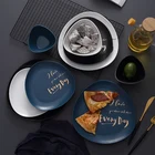 Yifan Founder Triangle Plates Set Tableware Dinner Set Ceramic Porcelain