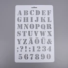 Wholesale Plastic Hollow Letter Painting Art Drawing Templates Stencil For Kids