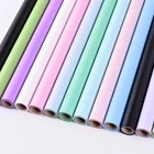 Shinewrap Wholesale Pure color Design Flower Plastic Paper Wrapping Paper Roll