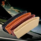 Top Seller Leather Auto Car Seat Gap Filler Console Side Pocket Catcher Organizer for No More Dropping