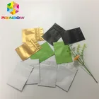 Mini sachet custom matte golden aluminum foil laminated resealable zip lock mylar bags for phone accessories