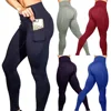 Custom Workout Sport Yoga Butt Scrunch Leggings Fitness Clothing With Pockets