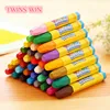 China export stationery products Hexagonal oil sticks Non-toxic multi-color color pen for kids painting wax crayon