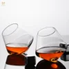 Brandy Snifters - Rotate Top Wide Belly Whiskey Cocktail Drinking Wine Cup Tumbler Cone Bottom Bar Crystal Glasses