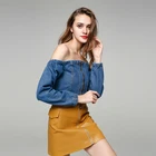 KEYIDI Factory Direct Marketing European and American fashion denim top