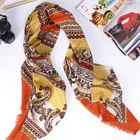 2019 Printed Warm Luxurious 100% Wool Silk Women Stole Scarf
