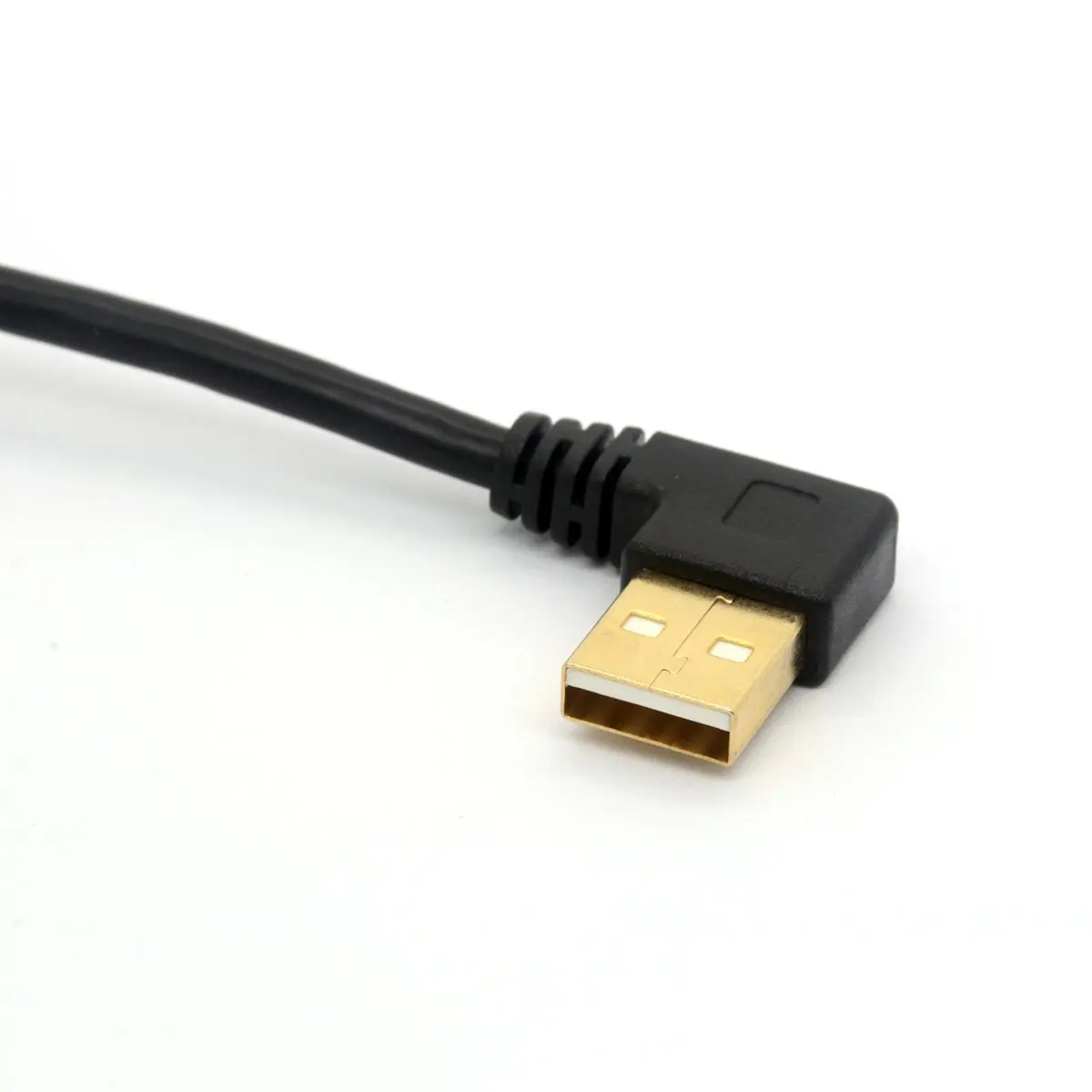 Gold Plated USB 2.0 A Left Angle to Micro B Right angled Cable Camera
