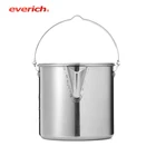 Everich camping tea stainless steel water coffee electric wholesale whistling outdoor kettle