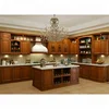 Home furniture classic style solid wood kitchen cabinet with island