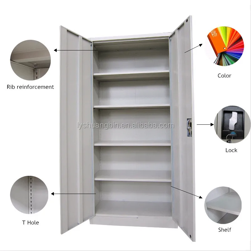 Swing Door White Combination Lock Filing Furniture