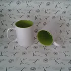 Porcelain cups print logo photo for sublimation with coating blank mug