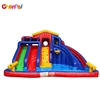 Colorful Home Backyard Inflatable Water Slide Inflatables Water Game For Children