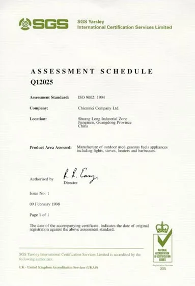 ISO9002  England