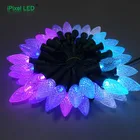c7 led christmas light String,22mm colorful led pixel light ,led holiday light