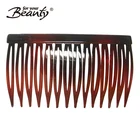 Custom 14 teeth double rows hair side clip comb for women