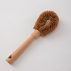 Natural Wooden Dish Cleaning Wash Coconut Fibre Brush