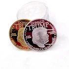 Coin Silver Coins Metal American President Donald Trump Souvenir Coin Gold Silver Plated Coins