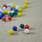 The Round Shaped Push Pins, Map Pin With Steel Point &Solid Color Head