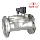 stainless steel 3" flange water solenoid valve round star solenoid valves
