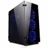 Tempered Glass Panel LCD Display RGB Cooling Fan Computer Desktop PC Case