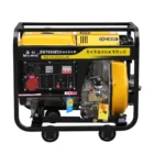 Rated 5KW output open frame portable 188FA engine diesel generator