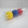 Plastic tube packed promotional colored golf balls