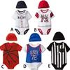 P0233 High quality custom baby romper Basketball clothes cute baby romper +hat