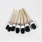 Black Boar Bristle Car Cleaning round corner Paint Brush