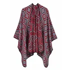 Women's stole ladies Poncho mexicano knitting Blanket shawl good cape cloak for ladies 0519019