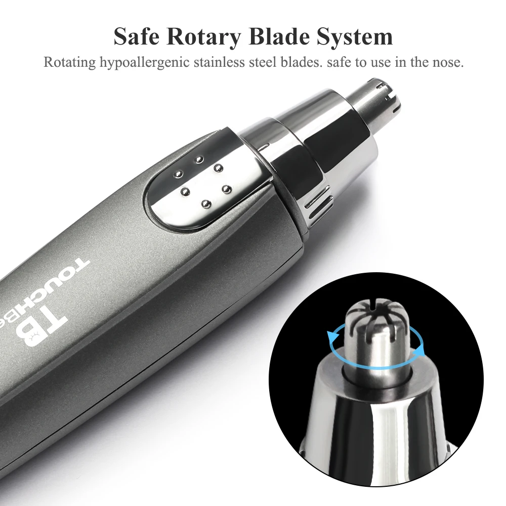 Facial Trimmer Nose Ear Hair Remover With Led Light