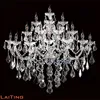 Maria Theresa Grand 15-light Chrome Finish and Crystal Large Candle 4-tier Extra Large Wall Sconce 32113