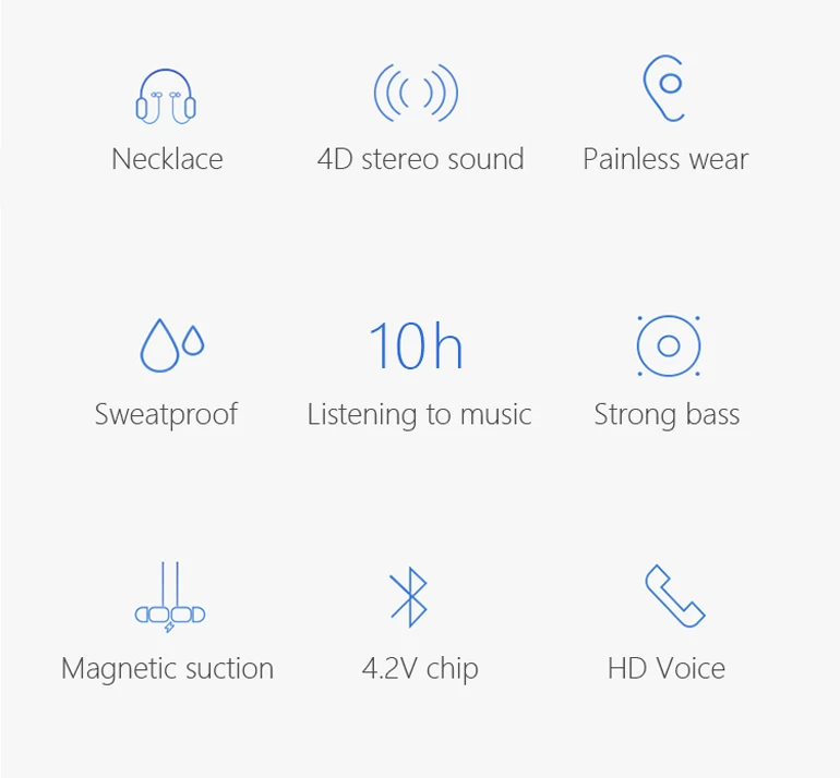 Best Selling Earphone & Headphone Wireless Sports Running In-ear Earphone Blue tooth Headset For Laptop - ANKUX.COM